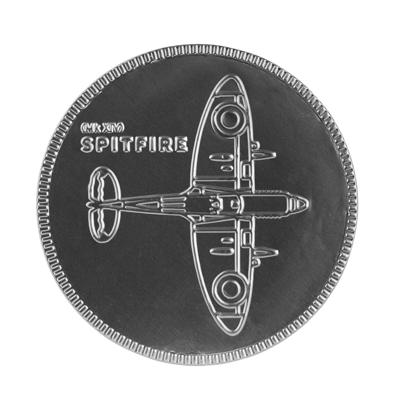 Spitfire blueprint chocolate coin